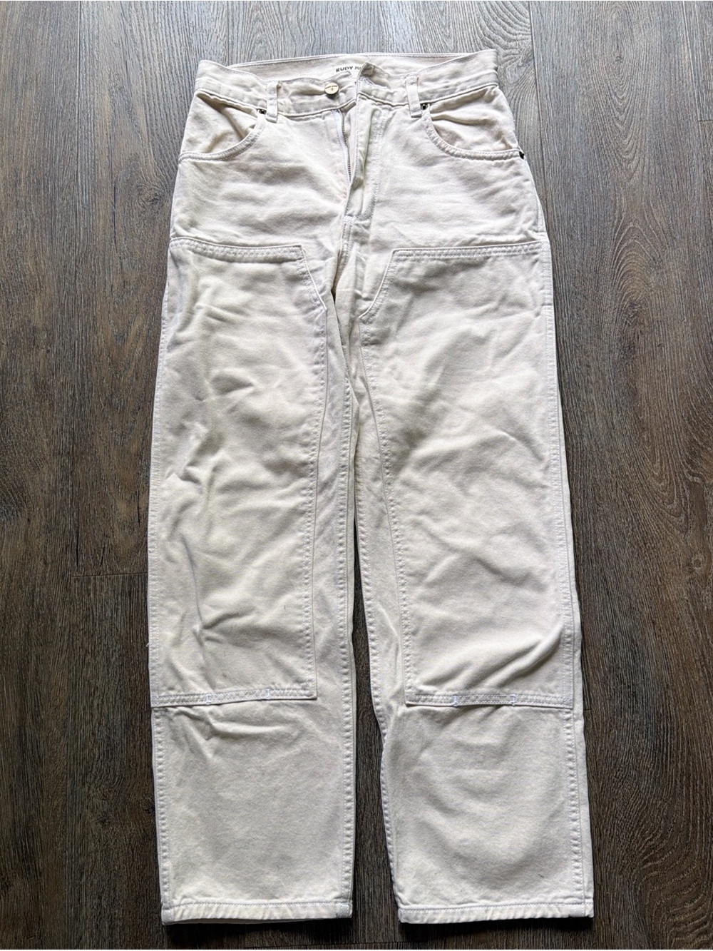 Rudy Jude Cream Cargo Work Pants